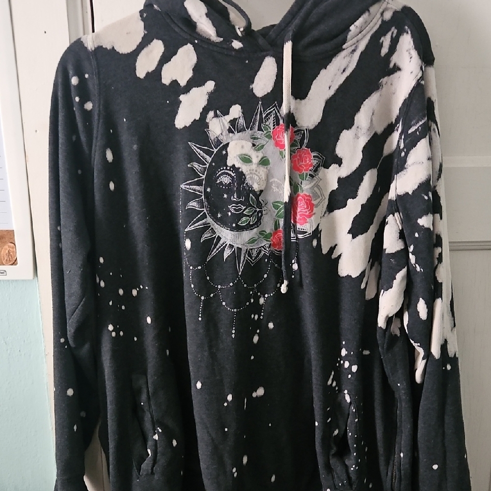 Torrid Black and White Graphic Hoodie